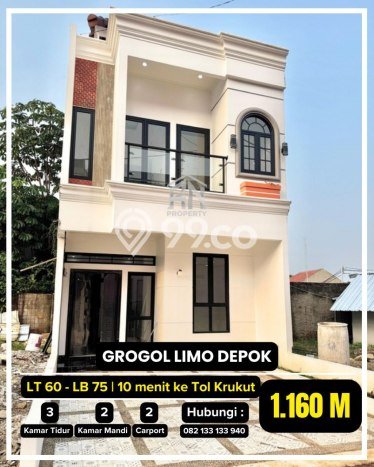 Jual Rumah Favorit Siap Huni LB 75m2 di Limo, Depok Jual Rumah Favorit Siap Huni LB 75m2 di Limo, Depok
