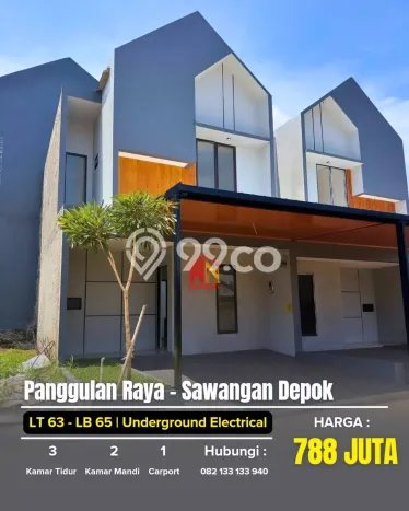 Hunian Cantik Minimalis Lb 65m2 di Sawangan, Depok Hunian Cantik Minimalis Lb 65m2 di Sawangan, Depok
