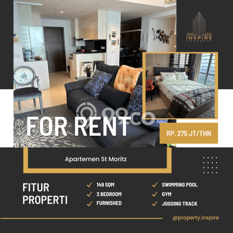 Sewa Sekarang Apartemen Nyaman 3 KT di Kawasan Kembangan Sewa Sekarang Apartemen Nyaman 3 KT di Kawasan Kembangan