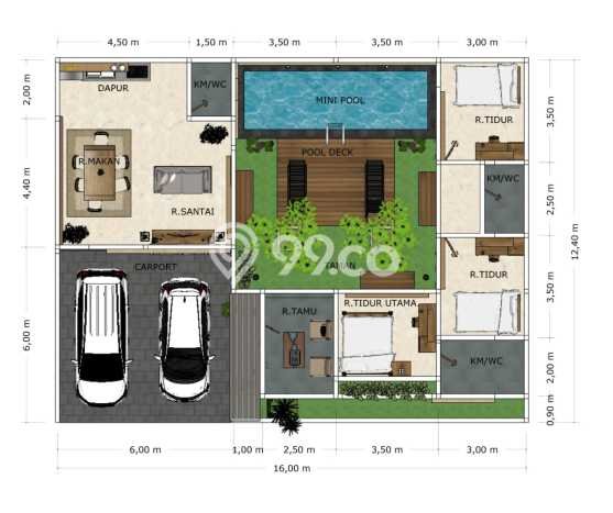 Rumah Strategis Modern Lb 138m2 di Borobudur, Magelang Rumah Strategis Modern Lb 138m2 di Borobudur, Magelang