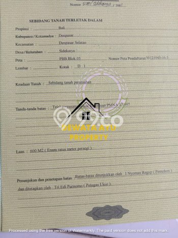 Lahan Dijual Lokasi Strategis di Denpasar dengan Luas 600m2 Lahan Dijual Lokasi Strategis di Denpasar dengan Luas 600m2