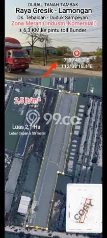 Tanah Kavling Dijual di Duduk Sampeyan, Gresik dengan Luas Tanah 21000m2 Tanah Kavling Dijual di Duduk Sampeyan, Gresik dengan Luas Tanah 21000m2