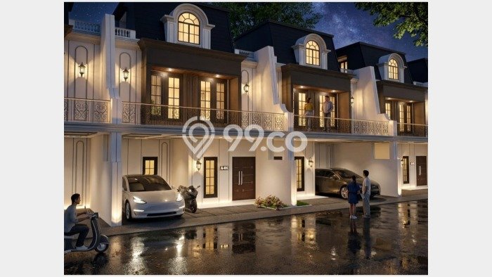 Rumah Strategis Modern Lb 80m2 di Beji, Depok Rumah Strategis Modern Lb 80m2 di Beji, Depok