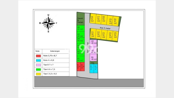 Rumah Strategis Modern Lb 80m2 di Beji, Depok Rumah Strategis Modern Lb 80m2 di Beji, Depok