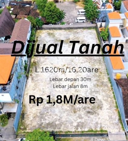 Dijual Tanah 1620m2 di Legian, Badung Dijual Tanah 1620m2 di Legian, Badung