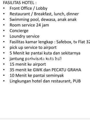 LOKASI PREMIUM! Hotel di Kuta, Luas 1400m2m², Pusat Komersial LOKASI PREMIUM! Hotel di Kuta, Luas 1400m2m², Pusat Komersial