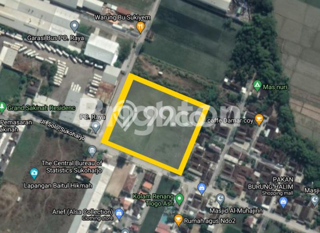 Tanah Kavling untuk Dijual di Bendosari Sukoharjo 11000m2 Tanah Kavling untuk Dijual di Bendosari Sukoharjo 11000m2