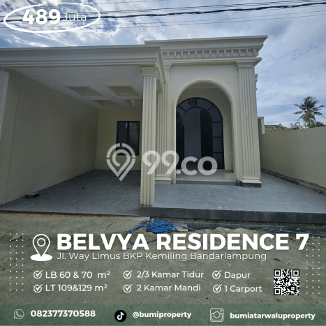 Jual Rumah Murah Meriah Kemiling Punya 2 KT & LT 108m2 Jual Rumah Murah Meriah Kemiling Punya 2 KT & LT 108m2