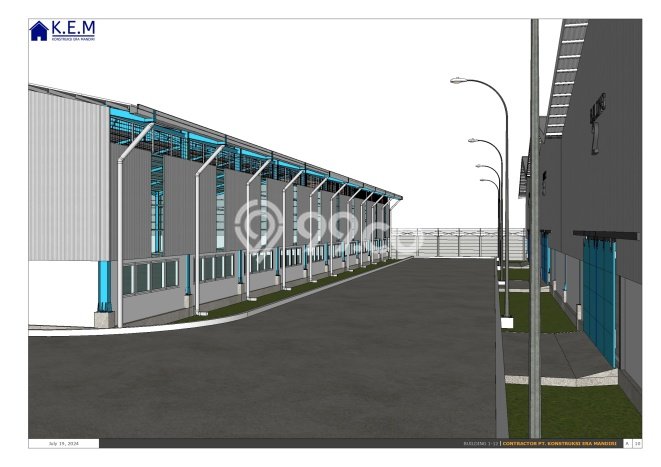 Unit Gudang disewakan di Pakuhaji Tangerang dengan LT 2000m2 / LB 1440m2 Unit Gudang disewakan di Pakuhaji Tangerang dengan LT 2000m2 / LB 1440m2