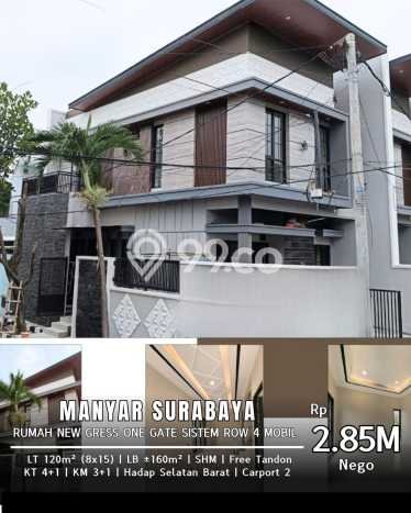 Dijual Hunian Rumah Terawat 4 KT di Manyar, Surabaya Dijual Hunian Rumah Terawat 4 KT di Manyar, Surabaya
