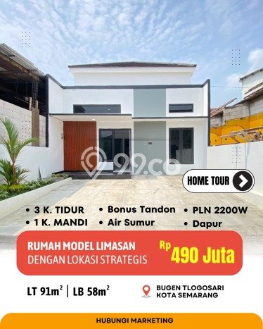 Rumah Minimalis Dijual di Pedurungan 3 Kamar dengan Luas Tanah 91m2 Rumah Minimalis Dijual di Pedurungan 3 Kamar dengan Luas Tanah 91m2