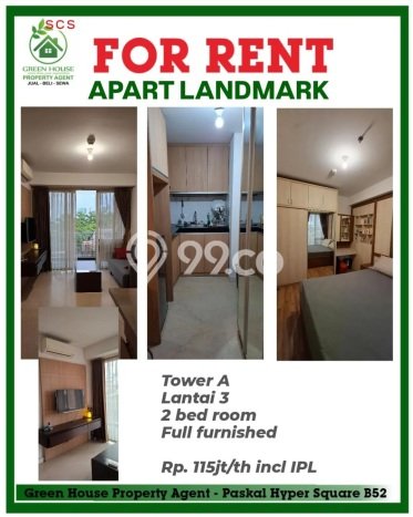 Hunian Apartemen Sewa Terjangkau 62m2 di Andir, Cocok untuk Tempat Tinggal Anda Hunian Apartemen Sewa Terjangkau 62m2 di Andir, Cocok untuk Tempat Tinggal Anda