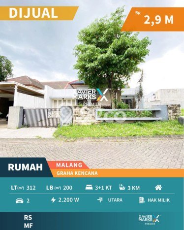 Ready to Use! Luxury House LT 312m2 Desain Modern di Arjosari Ready to Use! Luxury House LT 312m2 Desain Modern di Arjosari