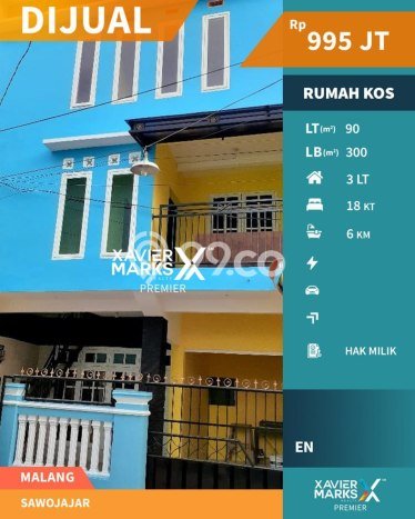 Unit Kost Dijual di Malang Spesifikasi 18 Kamar Tidur dan Kawasan Strategis Unit Kost Dijual di Malang Spesifikasi 18 Kamar Tidur dan Kawasan Strategis