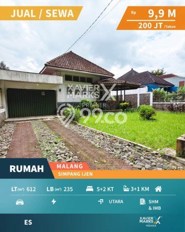Siap Huni Rumah Mewah 5 Kamar di Klojen Dekat ke Mana Saja Siap Huni Rumah Mewah 5 Kamar di Klojen Dekat ke Mana Saja