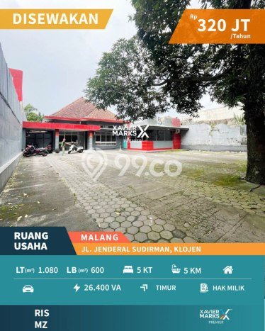 Disewakan Komersial Bisnis di Klojen Malang Harga Sewa Menarik Bisa Nego Disewakan Komersial Bisnis di Klojen Malang Harga Sewa Menarik Bisa Nego