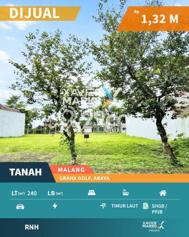 Dijual Tanah 240m2 di Araya, Malang Dijual Tanah 240m2 di Araya, Malang