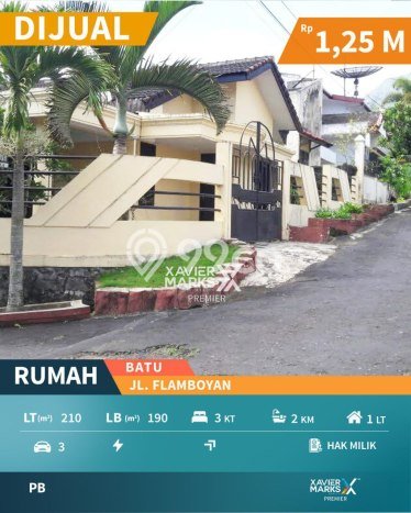 For Sale Hunian Rumah Terawat 3 KT di Batu, Malang For Sale Hunian Rumah Terawat 3 KT di Batu, Malang