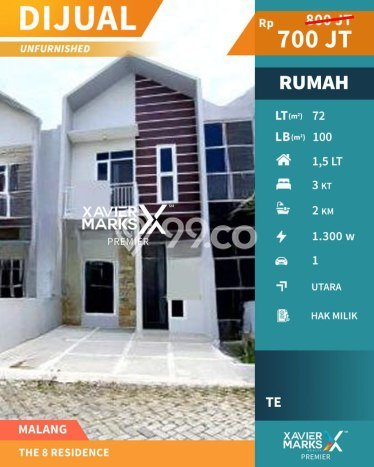 Rumah Modern Minimalis 3 Kamar Siap Huni di Lowokwaru Rumah Modern Minimalis 3 Kamar Siap Huni di Lowokwaru
