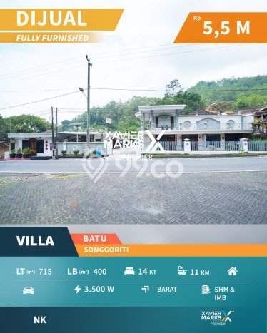 Vila Kawasan Batu, Luas 715m2m², Akses ke Fasilitas Umum Vila Kawasan Batu, Luas 715m2m², Akses ke Fasilitas Umum