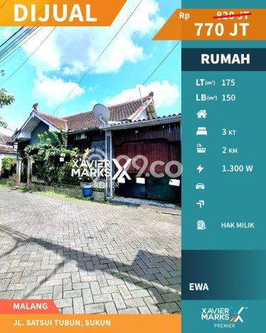 Dijual Cepat Rumah Favorit Siap Huni LB 150m2 di Sukun, Malang Dijual Cepat Rumah Favorit Siap Huni LB 150m2 di Sukun, Malang
