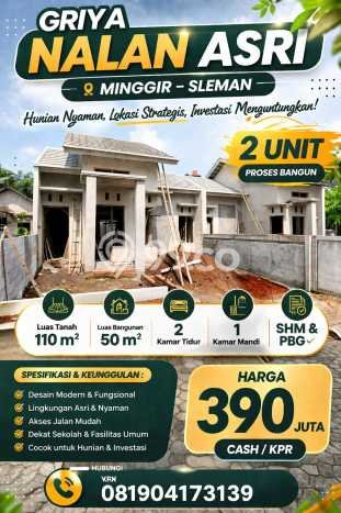 Hunian Murah Dijual di Minggir, Sleman Harga Rp 390 Juta Hunian Murah Dijual di Minggir, Sleman Harga Rp 390 Juta