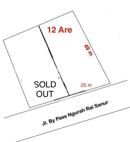Tanah Dijual di Denpasar Seluas 1200m2 Strategis Tanah Dijual di Denpasar Seluas 1200m2 Strategis