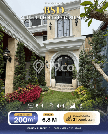 Jual Rumah Luas Megah Dengan View Eksklusif di BSD City, Tangerang Jual Rumah Luas Megah Dengan View Eksklusif di BSD City, Tangerang