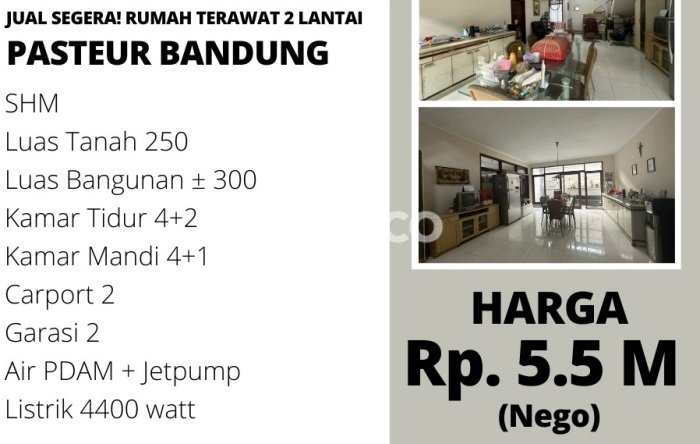 Hunian Elit LB 300m2 Siap Pakai Desain Elegan di Pasteur, Bandung Hunian Elit LB 300m2 Siap Pakai Desain Elegan di Pasteur, Bandung