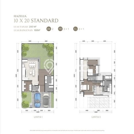 Rumah Lingkungan Asri di Summarecon Bandung, Bandung, Luas 200m2m² LB 213m2m² Rumah Lingkungan Asri di Summarecon Bandung, Bandung, Luas 200m2m² LB 213m2m²