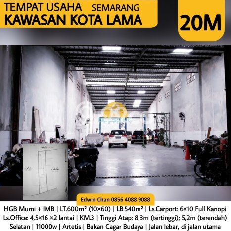Gudang Dijual di Semarang Utara LT 600m2, LB 540m2 Solusi Investasi Cerdas Gudang Dijual di Semarang Utara LT 600m2, LB 540m2 Solusi Investasi Cerdas