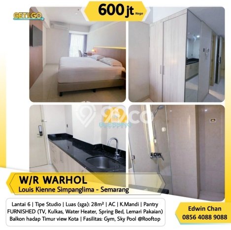 Dijual Apartemen di Semarang Tengah, Semarang Punya 1 Kamar Tidur Dijual Apartemen di Semarang Tengah, Semarang Punya 1 Kamar Tidur