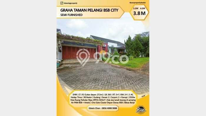 Ready to Use! Luxury House LT 312m2 Desain Modern di BSB City Ready to Use! Luxury House LT 312m2 Desain Modern di BSB City