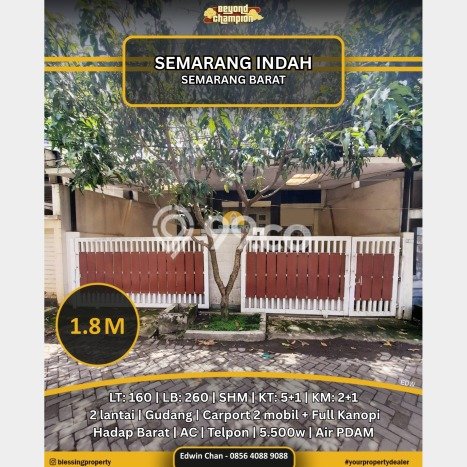 Jual Rumah Strategis Bagus Punya 6 KT di Semarang Barat Semarang SHM Jual Rumah Strategis Bagus Punya 6 KT di Semarang Barat Semarang SHM
