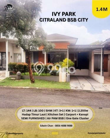 Rumah Luas Asri 4 KT Siap Pakai di BSB City Semarang Rumah Luas Asri 4 KT Siap Pakai di BSB City Semarang