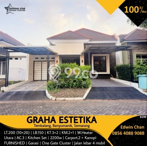 Rumah di Banyumanik, Akses ke Pusat Kota, 5 KT, Luas 200m2m² Bangunan 150m2m² Rumah di Banyumanik, Akses ke Pusat Kota, 5 KT, Luas 200m2m² Bangunan 150m2m²