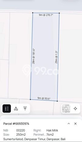 Tanah Kavling Dijual di Denpasar dengan Spesifikasi 250m2 Tanah Kavling Dijual di Denpasar dengan Spesifikasi 250m2
