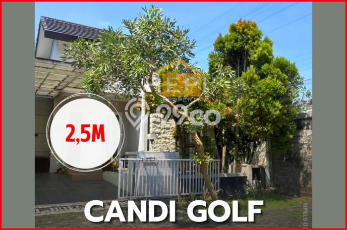 Dijual Hunian Rumah Terawat 2 KT di Candi Golf, Semarang Dijual Hunian Rumah Terawat 2 KT di Candi Golf, Semarang