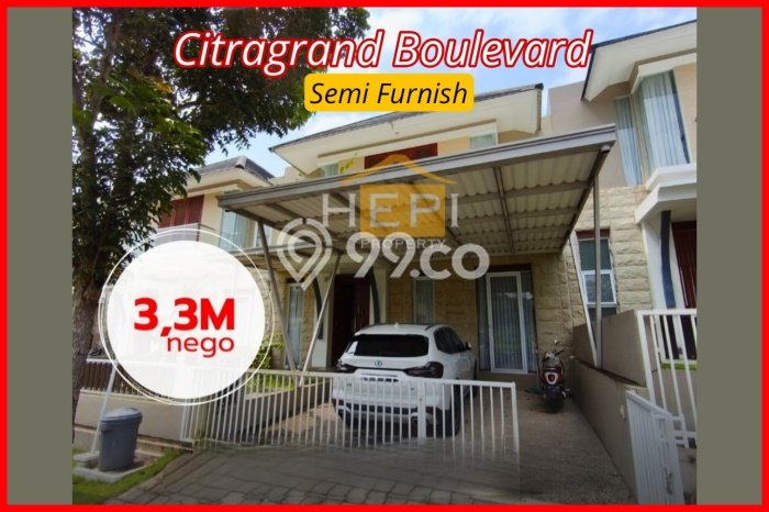 Hunian Strategis 3 KT LB 147m2 Kondisi Bagus di Citragrand Hunian Strategis 3 KT LB 147m2 Kondisi Bagus di Citragrand