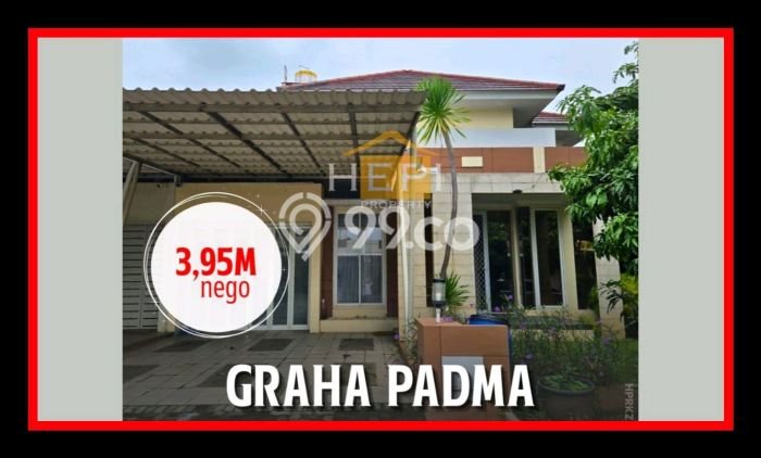 Rumah Elit LB 225m2 Siap Huni Desain Elegan di Graha Padma, Semarang Rumah Elit LB 225m2 Siap Huni Desain Elegan di Graha Padma, Semarang