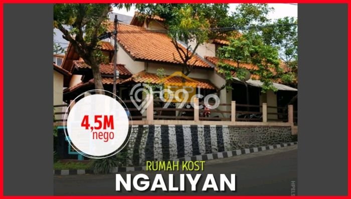 Rumah Kost Dijual di Ngaliyan, Semarang, Spesifikasi 20 KT, 2 KM, 400m2 Rumah Kost Dijual di Ngaliyan, Semarang, Spesifikasi 20 KT, 2 KM, 400m2