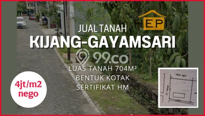 Tanah Dijual Lokasi Semarang Timur Semarang SHM Tanah Dijual Lokasi Semarang Timur Semarang SHM