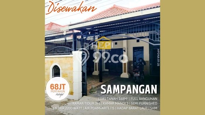 LOKASI STRATEGIS! Rumah di Sampangan, Akses ke Tol, 3 KT, Luas 168m² Bangunan 150m² LOKASI STRATEGIS! Rumah di Sampangan, Akses ke Tol, 3 KT, Luas 168m² Bangunan 150m²