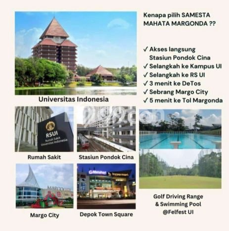 Apartemen Favorit Nyaman Dijual di Depok dengan 1 Kamar Tidur Apartemen Favorit Nyaman Dijual di Depok dengan 1 Kamar Tidur