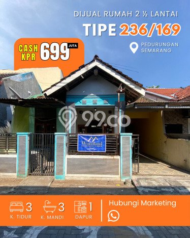 Dijual Rumah 3 Kamar Lokasi Ideal Bagus dan Strategis di Pedurungan Dijual Rumah 3 Kamar Lokasi Ideal Bagus dan Strategis di Pedurungan