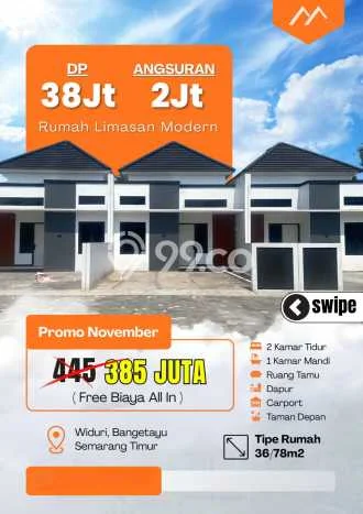 Jual Rumah Harga Miring Bangetayu Wetan Punya 2 KT & LT 78m2 Jual Rumah Harga Miring Bangetayu Wetan Punya 2 KT & LT 78m2