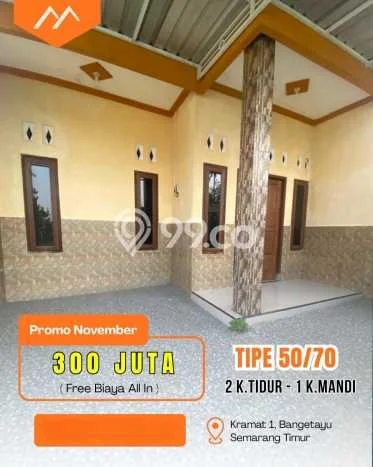 Siap Huni Rumah Minimalis & Modern LB 50m2 di Bangetayu Wetan Siap Huni Rumah Minimalis & Modern LB 50m2 di Bangetayu Wetan