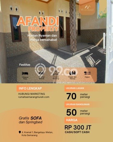 Siap Huni Rumah Minimalis & Modern LB 50m2 di Bangetayu Wetan Siap Huni Rumah Minimalis & Modern LB 50m2 di Bangetayu Wetan