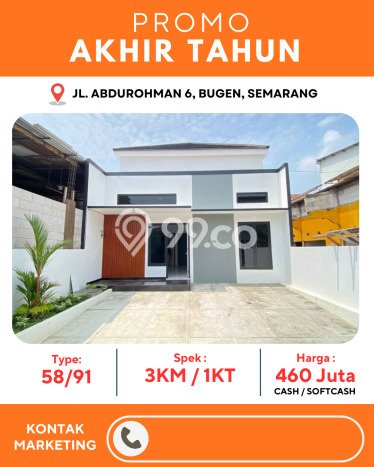Jual Rumah Murah di Pedurungan Semarang Harga Rp 460 Juta LT 91m2 Jual Rumah Murah di Pedurungan Semarang Harga Rp 460 Juta LT 91m2