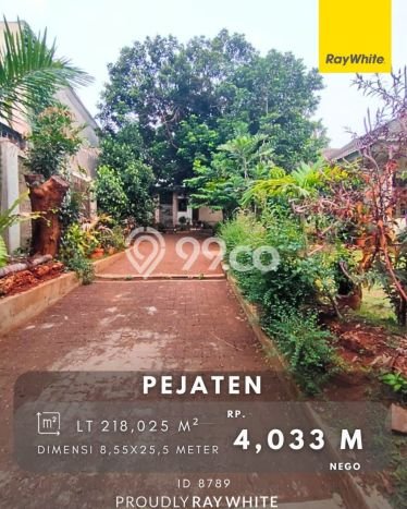 TANAH PROSPEKTIF! Tanah di Pejaten, Luas 218m2m², Pinggir Jalan Raya TANAH PROSPEKTIF! Tanah di Pejaten, Luas 218m2m², Pinggir Jalan Raya